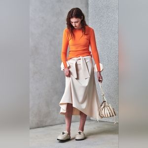 NWT W concept J.CHUNG SG Signature Dumpling Top Korean brand orange